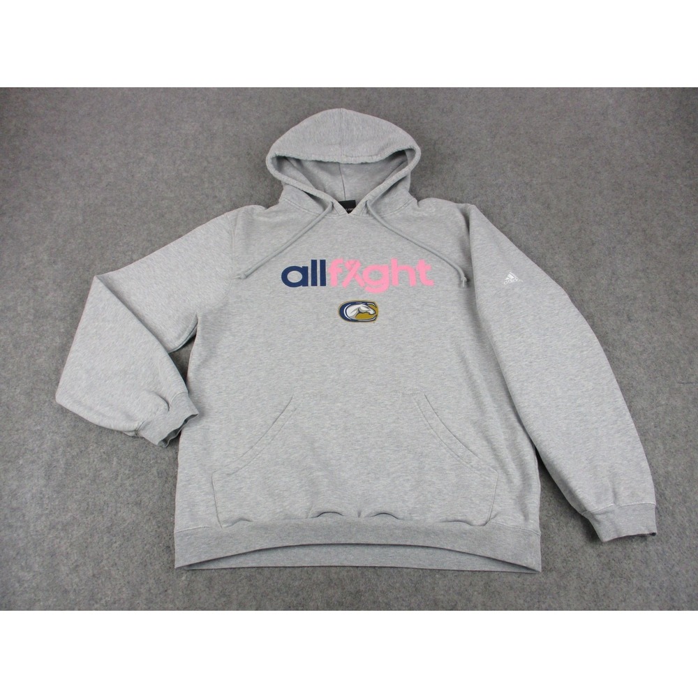 UC Davis Aggies Hoodie Mens Large Gray‎ Pink Cancer Ribbon NCAA College Football